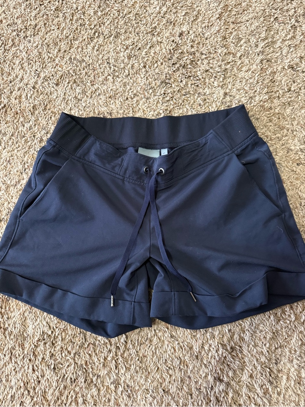 Athleta Navy Performance Drawstring Shorts